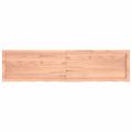 vidaXL Kúpeľňová doska bledohnedá 160x40x(2-6) cm ošetrený masív