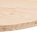 vidaXL Stolová doska 100x50x2,5 cm, borovicový masív, oválna