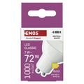 LED žiarovka Classic MR16 biela/ GU10 / 7 W (72 W) / 1000 lm / Neutrálna biela