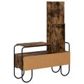 vidaXL Toaletný stolík so zásuvkou Dymový dub Kompozitné drevo