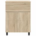 vidaXL Kozmetický stolík do kúpeľne Dub sonoma 60 x 35 x 80 cm