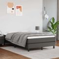 vidaXL Posteľný rám s boxspringom sivý 120x200 cm umelá koža