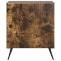 vidaXL Nočný stolík Dymový dub 43 x 34,5 x 50 cm Kompozitné drevo
