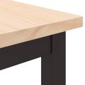 vidaXL stôl Prírodná 80 x 50 x 77 cm Inžinierske drevo a oceľ