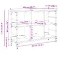 vidaXL Servírovacia skriňa Čierny dub 102 x 32 x 73,5 cm
