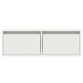 vidaXL TV skrinka s LED svetlami, biela 75x35,5x25 cm