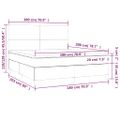 vidaXL Boxspring posteľ s matracom krémová 180x200 cm umelá koža