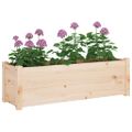 vidaXL Záhradné kvetináče 2 ks 100x31x31 cm, borovicový masív