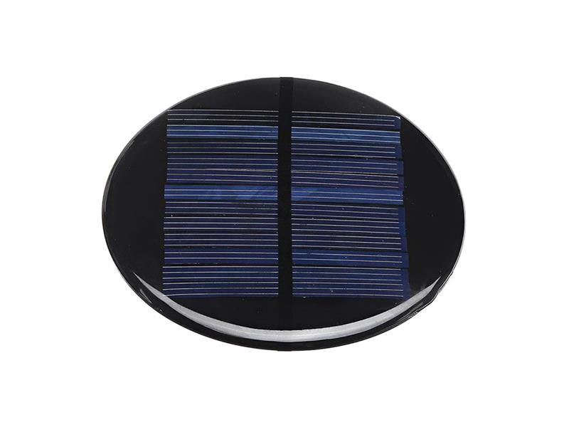 Solárny panel mini 5V/110mA, polykryštalický, priemer 90mm