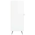 vidaXL Komoda lesklá biela 69,5x34x90 cm spracované drevo