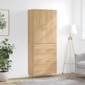 vidaXL Vysoká skrinka dub sonoma 69,5x34x180 cm spracované drevo