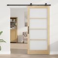 vidaXL Posuvné dvere ORKDAL 93 x 202 cm Prírodná a čierna