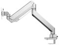Neomounts Select  NM-D775SILVER / Flat Screen Desk mount (10-32") desk clamp/grommet / Silver Držák, VESA, stolní, pro plochý monitor, úhloprícka 10"-32", náklon 90°, otácení 360°, rotace 180°, nosnost 16kg, stríbrný