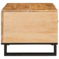 vidaXL Konferenčný stolík Prírodná 80 x 50 x 40 cm Masívne mango drevo