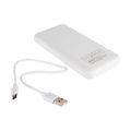 POWERBANK MX COCO 10 000mAh 2xUSB, 10W Li-Po, WHITE + MICROUSB CABLE