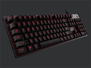 Logitech klávesnica Gaming G413 červené podsvietenie, US - carbon