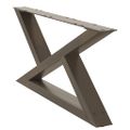 vidaXL Nohy konferenčného stolíka 2 ks, prírodná oceľ 70 x (30-31,3) cm, oceľ