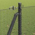 vidaXL Zvarené drôtené pletivo s betónovým základom 50 x 1,2 m Sivá