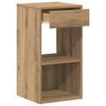 vidaXL Nočné skrinky so zásuvkou 2 ks dub artisan 35x34x66,5 cm