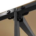 vidaXL Strieška sivohnedá 2x2,3 m 180 g/m² látka a oceľ