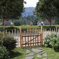 vidaXL Zakrytá brána 100 x 90 cm Impregnované Lieskové Dřevo Hnedá