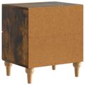 vidaXL Nočný stolík 2 ks Dymový dub 43 x 34,5 x 48 cm Kompozitné drevo