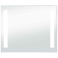 vidaXL Kúpeľňové nástenné zrkadlo s LED osvetlením 60x50 cm
