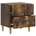 vidaXL Nočný stolík Dymový dub 62 x 34,5 x 47,5 cm Kompozitné drevo