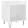 vidaXL Nočné stolíky 2 ks lesklé biele 40x35x50 cm kompozitné drevo