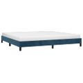 vidaXL Rám postele bez matraca tmavomodrý 200x200 cm zamat