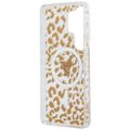 Puzdro Guess IML Leopard Print Triangle MagSafe pre Samsung Galaxy S26 Ultra hnedé