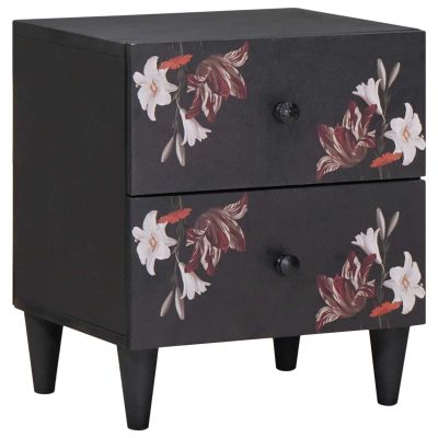 vidaXL Nočný stolík Hnedá 40 x 33,5 x 46 cm Masívne mango drevo