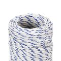 vidaXL Pracovné lano biele 2 mm 25 m polypropylén