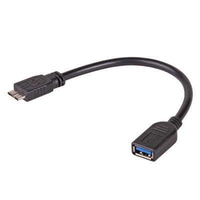 Akyga adaptér s káblom AK-AD-30 USB A 3.0 (f) / micro USB 3.0 (m) OTG 15cm