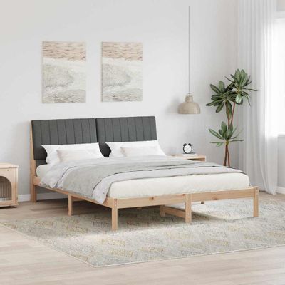 vidaXL Rám postele Hnedá 160 x 200 cm Masívne borovicové drevo