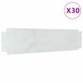 vidaXL Obrubníky trávnika 30 ks 100 x 25 x 0,07 cm Pozinkovaná oceľ