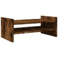 vidaXL Stojan na monitor dymový dub 50x27x20 cm kompozitné drevo