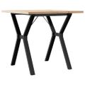 vidaXL Jedálenský stolík v tvare Y 80x80x75,5 cm borovica a oceľ