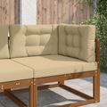 vidaXL Vankúš na vonkajšiu pohovku Polyester Béžová 80 x 80 cm