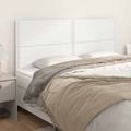 vidaXL Čelo postele biele 180x5x118/128 cm umelá koža