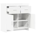 vidaXL Servírovacia skriňa Biela 75 x 36 x 80 cm Kompozitné drevo