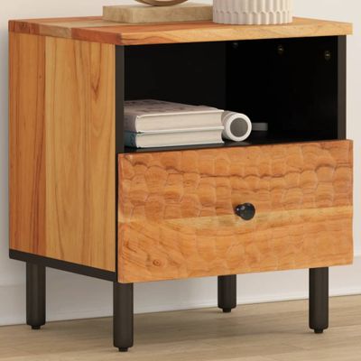 vidaXL Nočný stolík 40x33x46 cm akáciový masív