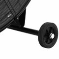 vidaXL Priemyselný bubnový ventilátor 77 cm 187,7 W, čierny