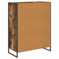 vidaXL Skriňa na topánky Dymová dub 79 x 36 x 100 cm Kompozitné drevo