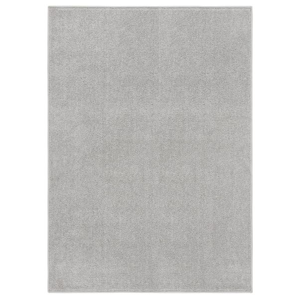 vidaXL Koberec krátky vlas 140x200 cm bledosivý