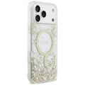 Puzdro Guess Resin Bottom Glitter MagSafe pre iPhone 17 Pro Max zlaté