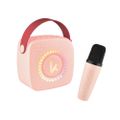 Bluetooth Mini Karaoke set mikrofón a reproduktor Pink