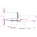 vidaXL Posteľný rám bez matraca 75x190 cm dub sonoma kompozitné drevo