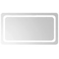 vidaXL LED kúpeľňové zrkadlo 90x50 cm