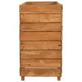 vidaXL Vyvýšený záhon 150x40x72 cm, recyklované tíkové drevo a oceľ